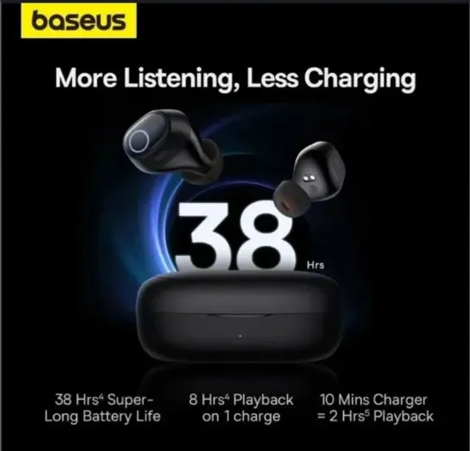 Fone de ouvido Bluetooth Baseus Bowie Wm03 - Novo, Lacrado PROMOÇÃO