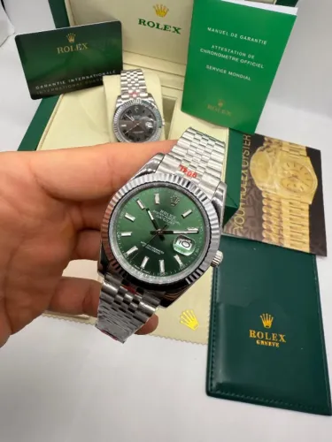 Rolex Datejust Verde 41mm com caixa
