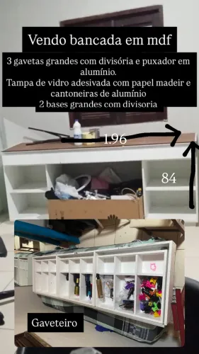 Vendo bancada mdf 