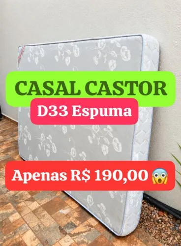Lindo colchão casal d33 espuma
