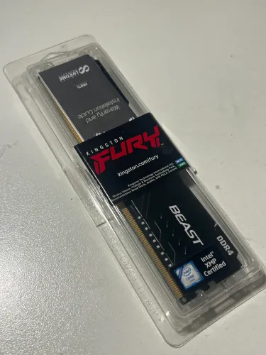 Memória DDR4 Kingston Fury Beast, 8GB, 3200MHz, Black, KF432C16BB/8