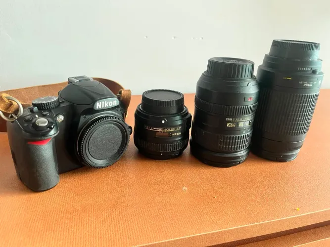 Câmera D3100 + lentes