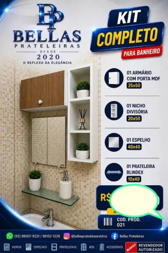Kit de banheiro com armário a pronta entrega @@@
