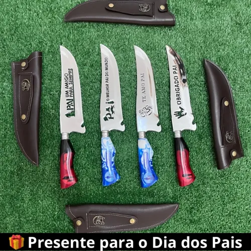 Facas Personalizadas para seu Pai | Aço Inox | Escolha seu Modelo