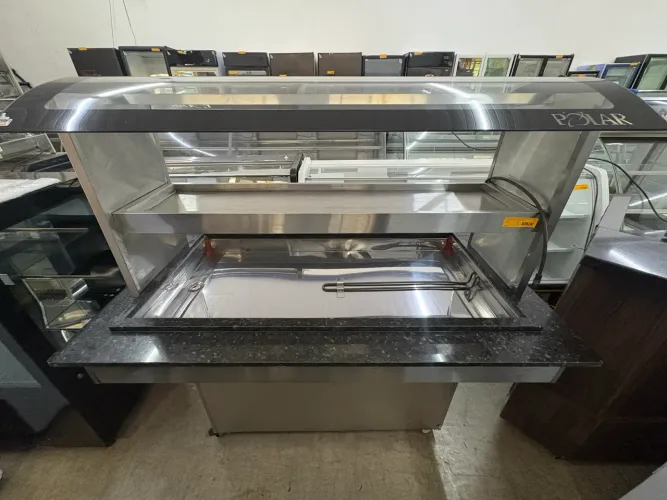 Buffet Conjugado Inox com Granito