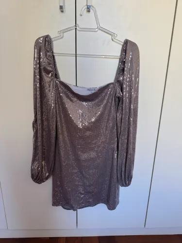 vestido paetê