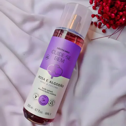 Body splash Rosa de Algodão Cuide-se Bem