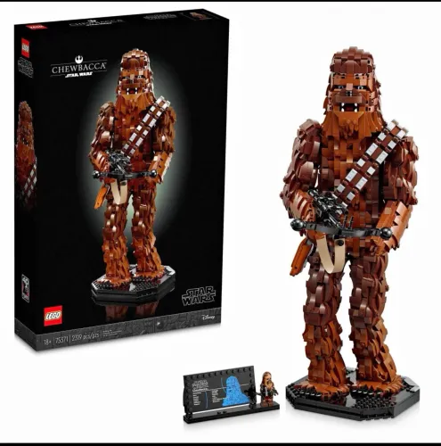 Bloco de montar Chewbaca (similar ao Lego) Novo