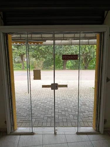 Porta de vidro loja comercial