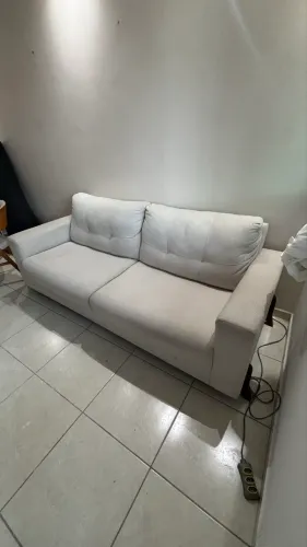 Sofá linho branco off