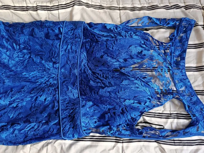Vestido de festa azul Royal