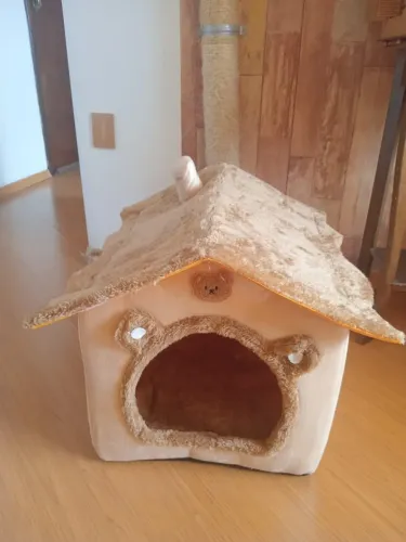 Casa para gatos e cachorros de pequeno porte