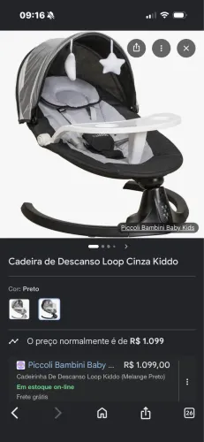 Cadeira de balanço kiddo