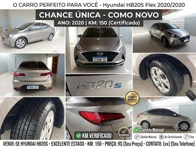 Hyundai HB20S Vision 1.0 Flex 12V MEC 2020
