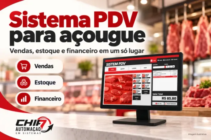 Sistema PDV para Açougue | Vendas e Estoque | R$ 119/mês