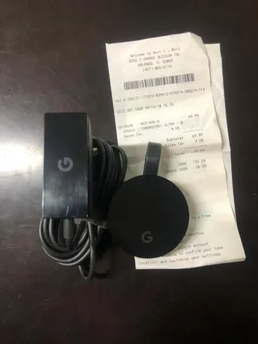Chromecast Ultra 4K Original Google + Fonte Original + Nota Fiscal USA