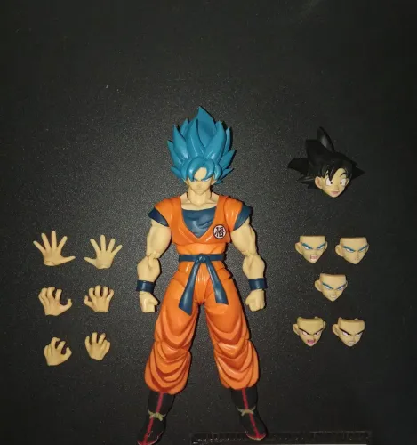 Goku SSJ Blue SH Figuarts 2.0 + Head Base 2.0 (Usado)