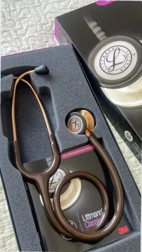 Estetoscópio Littmann Classic III Marrom/Chocolate - NOVO, NUNCA USADO