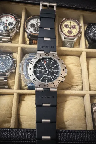 Relógio Bvlgari Aluminium Chronograph - Primeira Linha AAA