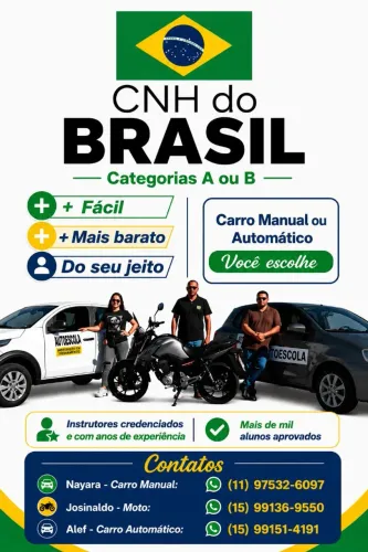 INSTRUTOR AUTÔNOMO- CNH DO BRASIL