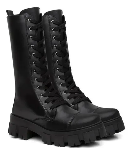 Bota Coturno, Tratorado Cano Longo Alto, Um modelo que combina estilo e conforto.