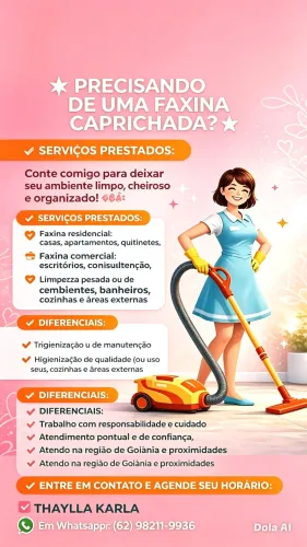 DIARISTA E FAXINEIRA