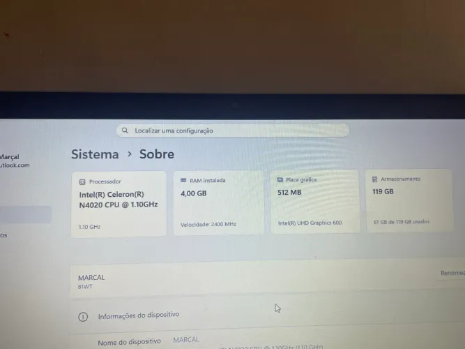 Notebook Lenovo