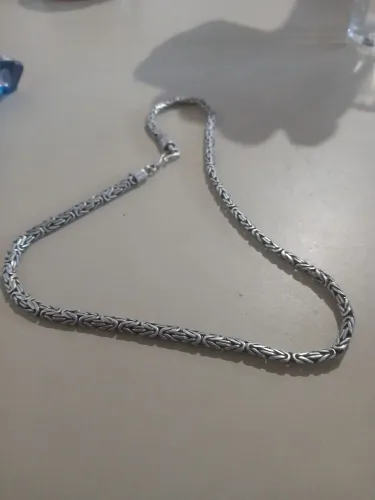 Cordão de Prata 925 Bizantino 50 cm - 56 g