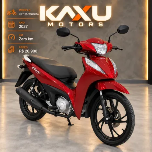 HONDA Biz 125 EX 2027 Vermelha Zero KM