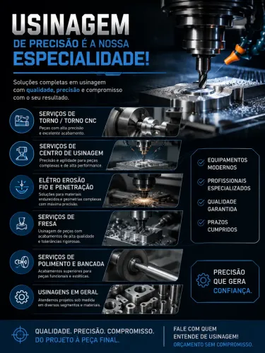 Serviços de usinagem 