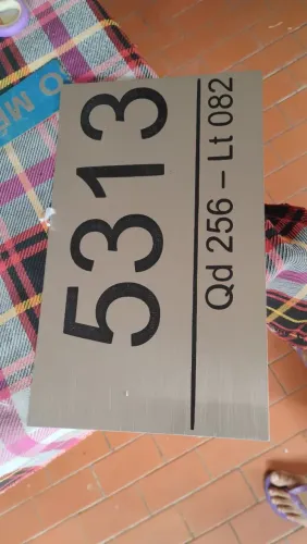 Placas com Número de sua Casa