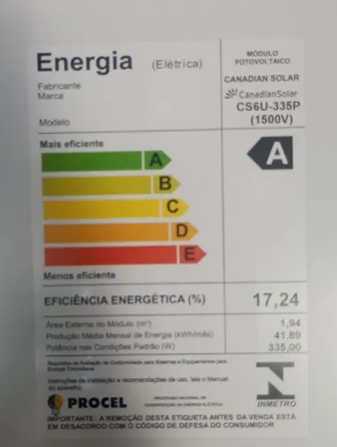 Kit usado semi-novo composto por inversor growatt 2kw 4 placas de 335w canadian solar