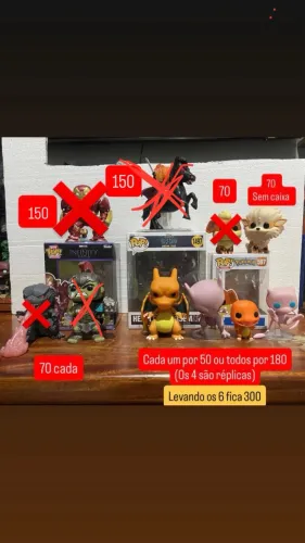 Funko Pokémons, hulk e headless horseman