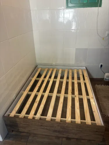 Cama com colchão Ortobom casal