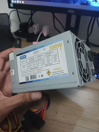 FONTE PC 200W KNUP BI-VOLT