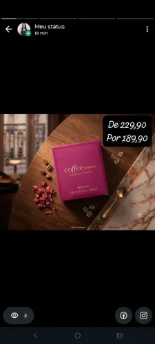Perfume coffee woman
