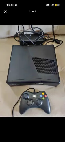 Xbox 360 desbloqueado + 18 jogos + 1 controle