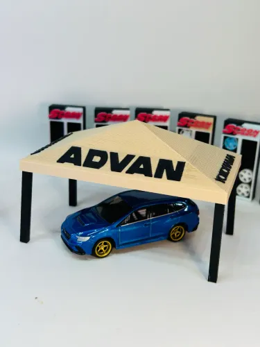Tenda diorama 1/64 hot wheels etc
