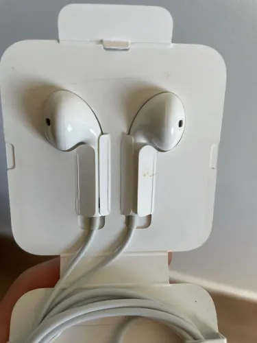 Fone de ouvido iPhone original com fio sem uso