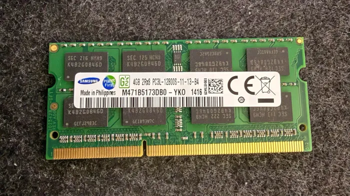 Memória RAM 4gb DDR3 PC3L 12800MHz Notebook
