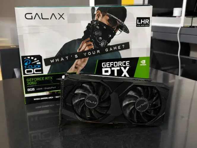 RTX 3060 8GB GALAX Seminova com Caixa
