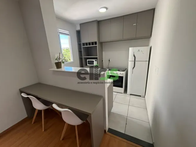 Apartamento MOBILIADO COMPLETO, 02 dormitórios, sacada, 45m² para locação R$2.390,00 - Res