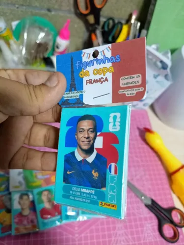 Figurinhas de jogadores (fabricaçao própria)