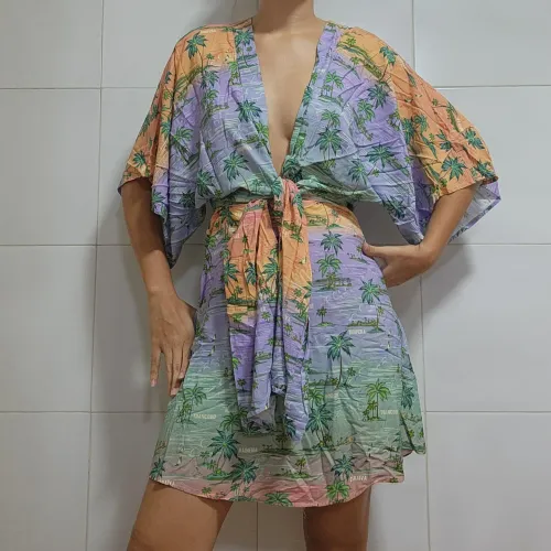 Vestido Farm Curto P (de viscose)