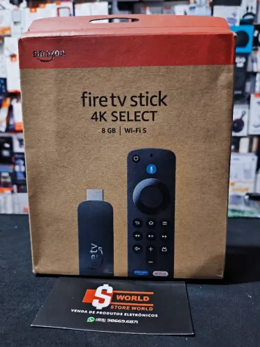 Fire Stick 4k Select Amazon Original - produto novo. Loja Store World