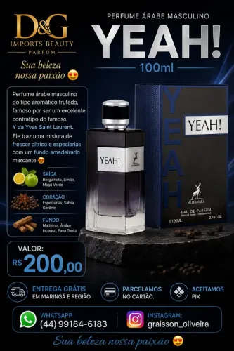Perfume Árabe YEAH! 100ml
