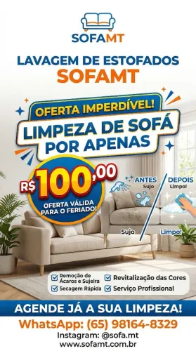 Limpeza e Higienização de Estofados, Colchões, Carros, Cadeiras, Bancos em Promoção