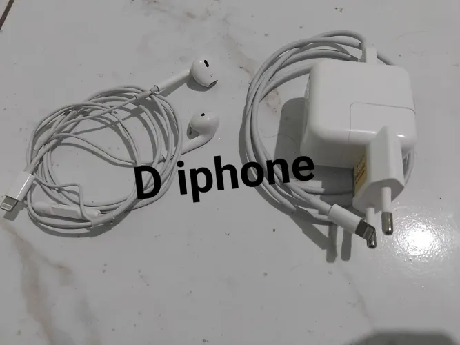 Carregador e fone para iphone