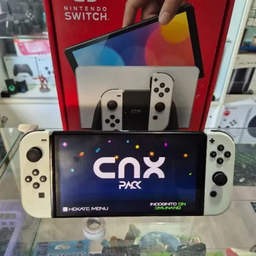 Nintendo Switch Oled, Desbl0qu34do, aceito usado de entrada, cartões ate 18x