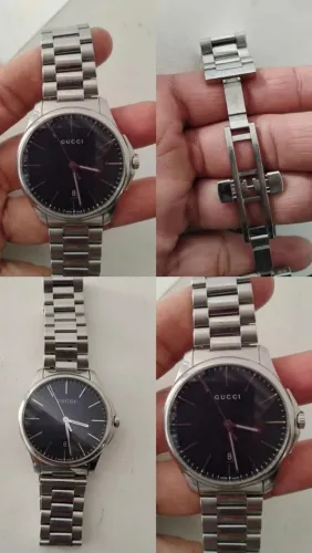 Relogio GUCCI NAVY STEINLESS STEEL G- TIMELESS SEMINOVO, MUITO BEM CONSERVADO